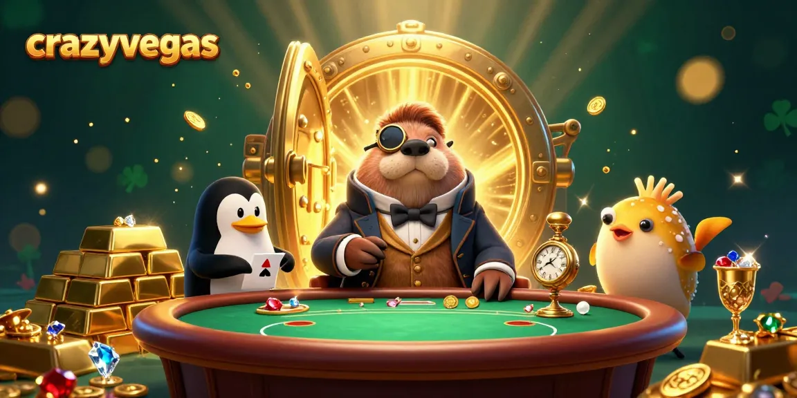 Experience the thrill of poker in the underwater world with crazyvegas' detailed 3D illustration
